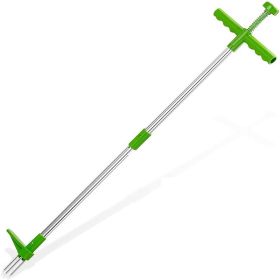 1pc Weed Puller; Stand Up Weeder Hand Tool; Long Handle Garden Weeding Tool With 3 Claws; Hand Weed Hound Weed Puller For Dandelion; Standup Weed