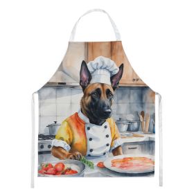 Belgian Malinois The Chef Apron Cooking Kitchen Server Baking Crafts Gardening for Adult Women Men, Unisex, Large, Multicolor