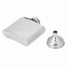 Portable Stainless Steel Wine Whiskey Flask Elegant Alcohol Bottle Cotainer with Funnel 2oz (Option: 2oz pot 1funnel)