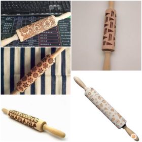 Rolling Pin Christmas Embossing (Option: 5pcs set 2)