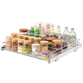 Pull Out Cabinet Organizer Heavy Duty Slide Out Pantry Shelves Sliding Drawer Storage for Home Inside Kitchen Cabinet Bathroom (Option: as picture)